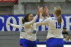 Volleyball vs Emerson  Wheaton College Women's Volleyball vs Emerson College. - Photo by Keith Nordstrom : Wheaton, Volleyball, VB2019
